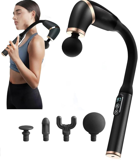 Massager Deep Tissue Handheld Percussion Massager with Display Screen, 12MM Portable Muscle Pain Relief for Back, Neck, Waist