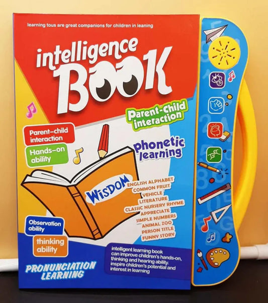 Intelligence Book, Interactive Learning Toy with Phonetic Learning, Parent-Child Activities, Educational Book for Children