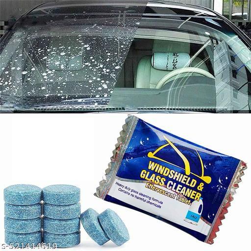 Windshield & Glass Cleaner" tablets, which are a concentrated cleaning solution for various glass surfaces.