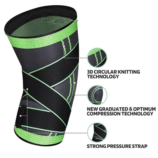 Knee Sleeve, Compression Fit Support Use for Joint Pain and Arthritis Relief, Improved Circulation Compression - Wear Anywhere