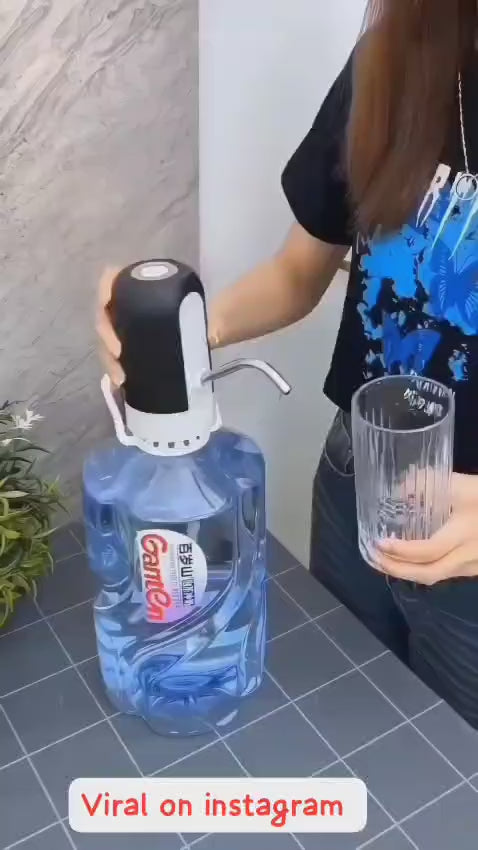 Water Dispenser USB Charging Automatic Stainless-Steel Plastic Drinking Portable Electric Switch Water Dispenser for Bottle