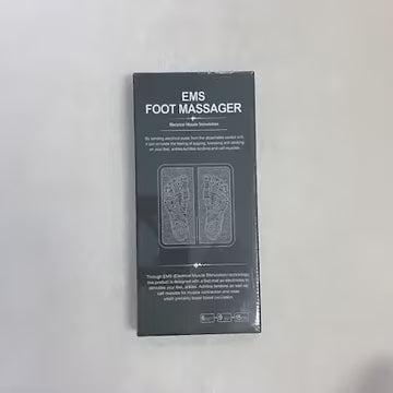 Foot Massager Feet Massage Machine Electronic Muscle Stimulator Massage Mat Usb Rechargeable Massager Black